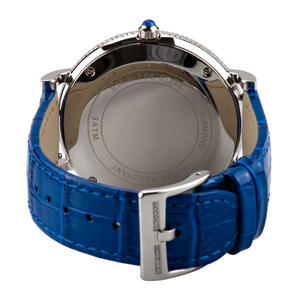 Reloj de Pareja con Esfera Giratoria de Diamantes Good Fortune, Resistente al Agua 30M, Ronda 762, Cuarzo, Cristal de Zafiro, Correa de Cuero - Product Image 6