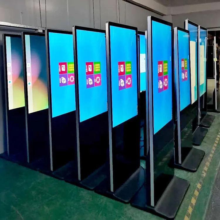 Iklan pemain Interaktif Kios layar sentuh 43 inci Tiongkok kios informasi interaktif layanan mandiri