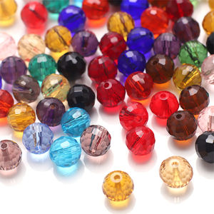 Zhubi 6 8 10 12mm perles rondes en cristal pour la fabrication de bijoux couleurs originales perles rondes en verre de <span class=keywords><strong>terre</strong></span> à facettes pour Bracelet - Product Image 2