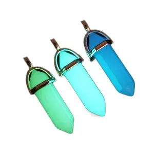 luminous Natural Stone Pendulum Pendant Necklace For Woman Jewelry