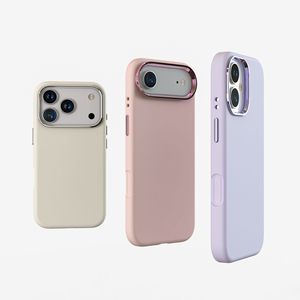 Biểu tượng tùy chỉnh sang trọng chống thả kim loại khung cho Iphone 17 Promax trường hợp rắn màu lỏng Silicone trường hợp điện thoại - Product Image 6
