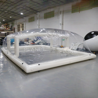 Fournisseur d'usine, couverture de piscine gonflable en PVC imperméable, tente pour piscines extérieures et de jardin