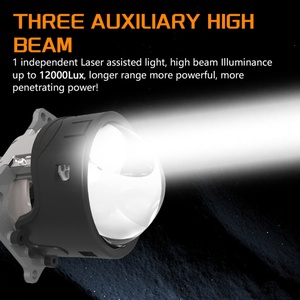 SANVI Super Bright 78W 6000K L70 PRO 3 Inch Size Bi-LED <b>Projector</b> Lens Headlights for Car Lamp - Product Image 5