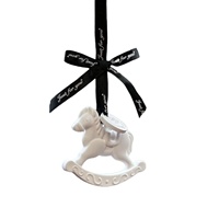 Pendentif d'aromathérapie en gypse pour rafraîchir l'air, idéal pour la maison, la garde-robe, la voiture, ou comme souvenir festif en boîte