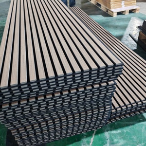 Panneaux acoustiques en lattes de <span class=keywords><strong>bois</strong></span> pour hôtels et écoles, panneaux muraux insonorisants écologiques modernes, épaisseur 21 mm, taille personnalisable - Product Image 3
