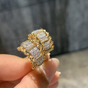 อาซูโอ 18K เครื่องประดับวินเทจ ทองคำแท้ Au750 เพชรธรรมชาติแท้ ต่างหูแบบตะขอเกี่ยวแฟชั่น ของขวัญสำหรับสุภาพสตรี สวมใส่ได้ทุกวัน - Product Image 5