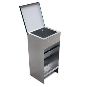 Pengumpan Hopper jh-mech untuk anjing dan kucing kapasitas 30 liter lembar galvanis pengumpan anjing besar - Product Image 2