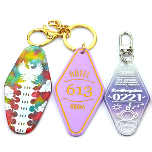 Manufacturers Custom Design Personalization Printed Cartoon Anime Cute Plastic Acrylic Charms Keychain