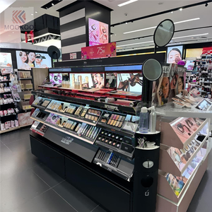 Cosméticos Tienda de belleza Diseño de interiores Tienda DE CUIDADO DE LA PIEL Estante de pared Salón de belleza Estante de exhibición de productos de maquillaje - Product Image 3