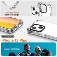 Coque de téléphone magnétique transparente pour iPhone 17 15 16, couleur unie, avec airbag anti-chute et protection intégrale de l'objectif de l'appareil photo
