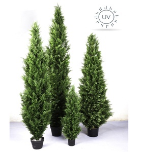 Plantas Artificiales de Thuja, Cono de Junco, <span class=keywords><strong>Pino</strong></span> Falso, Cedro, Ciprés, Boj, Topiario, Planta Artificial para Decoración de Exteriores - Product Image 3