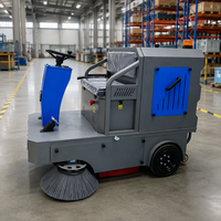 Machine de balayage de sols industrielle électrique robuste à batterie pour entrepôt et béton, certifiée CE