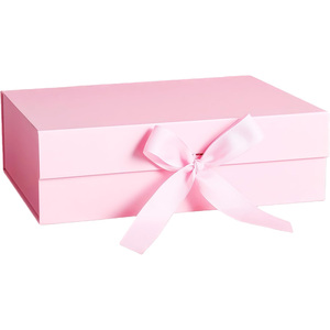 Panier-cadeau en papier personnalisé en gros, boîte-cadeau avec ruban pour anniversaire, bébé, Noël - Product Image 1