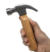 Marteau à griffes de qualité industrielle et de bricolage personnalisable OEM, acier de qualité, manche en bois, poignée droite, outil à main - Prix de vente en gros d'usine