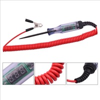 Pena Tester Sirkuit Otomatis Digital Voltmeter 2.5-32V DC Layar LED Probe Elektronik untuk Perbaikan & Diagnostik Mobil Truk Garasi