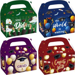 12Pack Graduation Party Favor Treat Boxes Goodie Candy Treat Present Boxes Recycled Party Favor Boxes for Congrats Grad Party