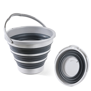 Secchio Pieghevole Salvaspazio 5L per Bambini, in PP TPR, per Casa e Esterno, Secchio per Alimenti in Plastica, Secchio per Sabbia e Ghiaccio - Product Image 1
