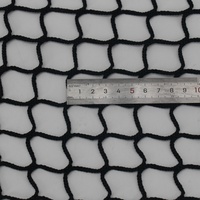 Filet de protection ignifuge sans nœuds avec bordure en corde renforcée pour application de barrière anti-drone