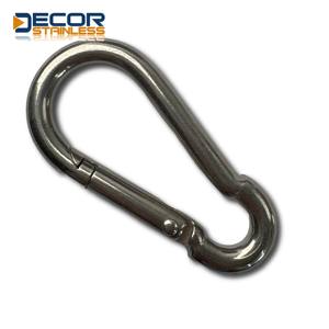 Crochet mousqueton M5 M6, mousqueton à ressort robuste, anneau de verrouillage à déclenchement rapide, crochet de fixation de chaîne - Product Image 2