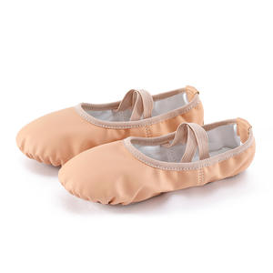 Venta al por mayor de cuero PU suave zapatos de Ballet zapatillas de Ballet zapatos de baile para niñas mujeres adultos niños - Product Image 3