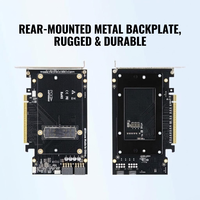 Kartu Riser SXM2 ke PCIe X16 Berkualitas Tinggi, Adaptor Ekspansi GPU, Catu Daya Ganda 8-Pin dengan Pelat Belakang Logam untuk Server AI