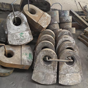 Cabezal de martillo de acero con alto contenido de manganeso para trituradora de oro, martillos de molino de martillos resistentes al desgaste, Fundición Yiwei, 78 kg, Henan, China, Minería - Product Image 3