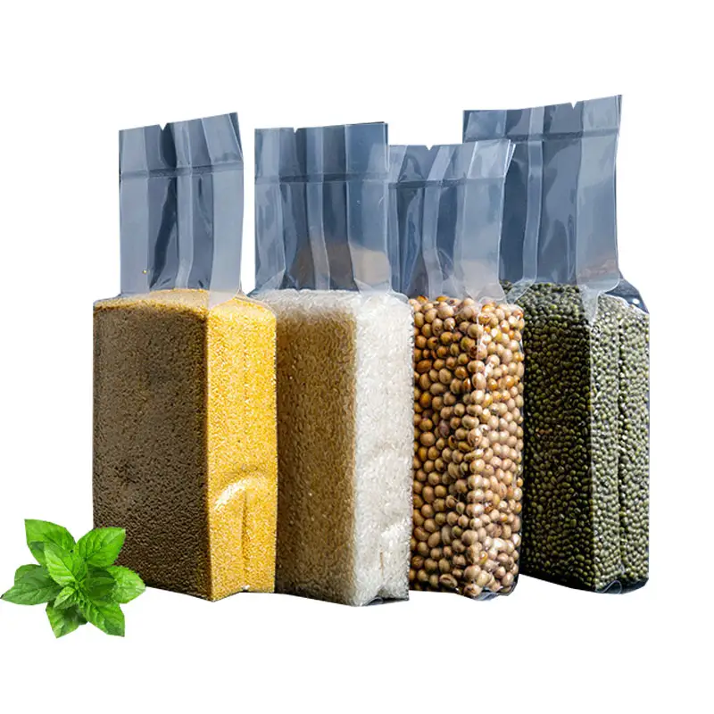 Toptan ambalaj poşetleri özel vakumlu plastik torba pirinç vakum poşeti