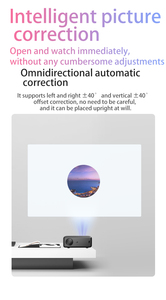 Lt2 Xách Tay 3D 4K Android Mini Chiếu Thông Minh Wifi 6 LED LCD Với 1080P Full HD Video Cho Ngoài Trời Sử Dụng Mini Chiếu Trắng - Product Image 5