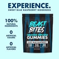 SWOOT Créatine Monohydrate Gommes pour une Croissance Musculaire Rapide, Énergie Boostante, Pré-Entraînement, Complément Sportif 10-19g Protéines pour Adultes 150
