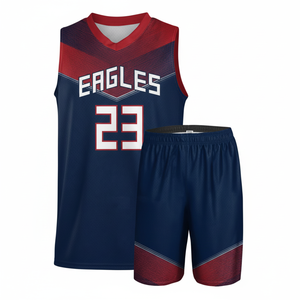 Uniformes de Baloncesto de Alta Calidad en Poliéster/Algodón, Diseño Personalizado, Transpirables, Antibacterianos, Tallas Grandes, Logotipo Personalizado, Unisex - Product Image 1