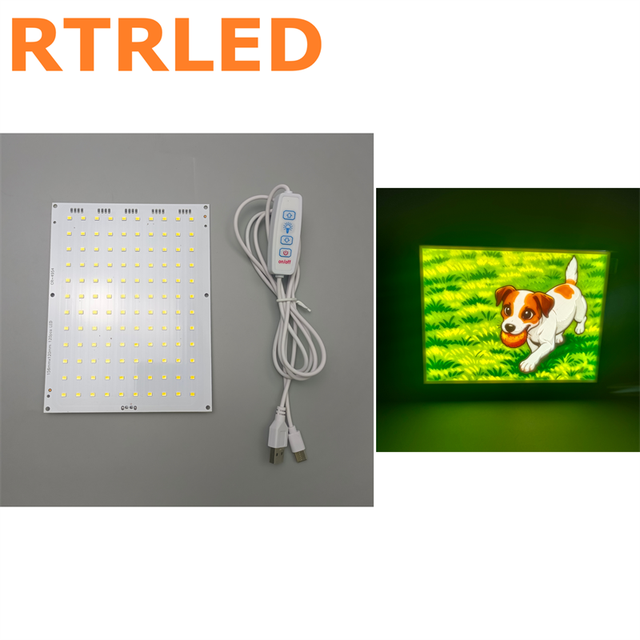 USB Powered 5V Lithophane LED Panel for Bambu Lab CMYK 3D Print Photo Lightbox High CRI 90 Backlight Board Wholesale Price