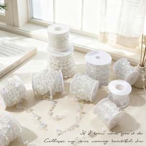 Cadena de Cuentas de Plástico Transparente de Alta Calidad, Adornos Colgantes para Árbol de Navidad, Elegantes e Impermeables - Product Image 4