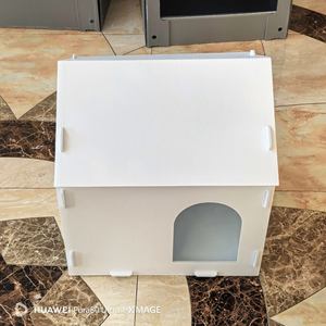 Casa para Mascotas de Plástico Corrugado Plegable y Reciclable Personalizada, Casa para Perros DIY Personalizada - Product Image 5