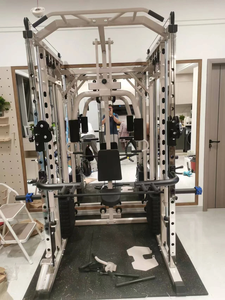 Smith Machine All-in-One con Power Cage, Attrezzatura Multifunzione <span class=keywords><strong>per</strong></span> Allenamento <span class=keywords><strong>a</strong></span> <span class=keywords><strong>Casa</strong></span> con Cable Crossover <span class=keywords><strong>per</strong></span> un Workout Completo del Corpo - Product Image 6