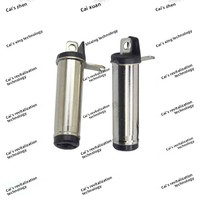 ZX Vente directe usine Prise d'alimentation CC 5521 type fourche à diapason avec pinces de câblage et languettes à souder Connecteur CC TV5521 (PBT Cuivre Argent/Noir)