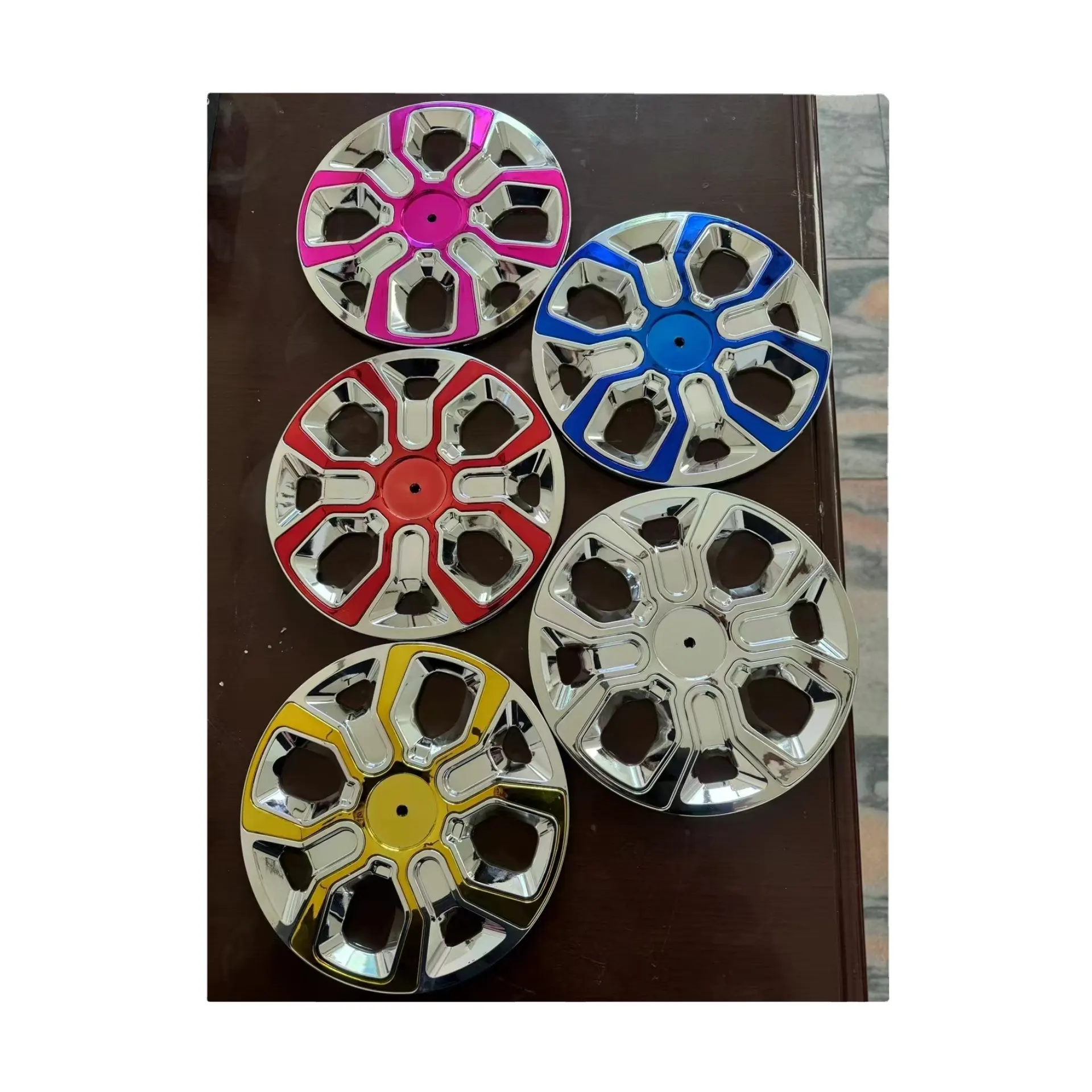 CQHZJ, gran oferta, triciclo, piezas de tres ruedas, tambor de rueda, cubierta de plástico, cubierta de llanta para Bajaj RE225 205 TVS King