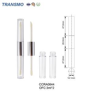 Tube de brillant à lèvres vide personnalisable, recyclable, double face, 7 ml, avec applicateur - Product Image 3