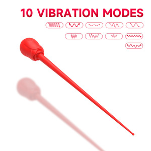 Mini Vibrador Rosa, Estimulador Sexual para Mujeres y Hombres, Vibrador de Uretra con Sonido, 10 Modos de Vibración, Tapón de Pene de Silicona, Juguete Sexual para Adultos - Product Image 2