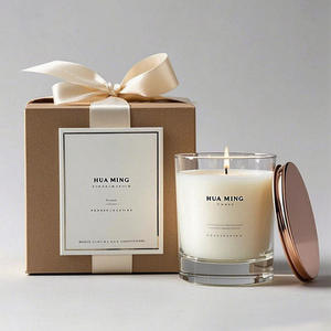 Kustom merek Logo dan kemasan Label pribadi minyak wangi stoples kaca beraroma lilin mewah dengan kotak hadiah - Product Image 1