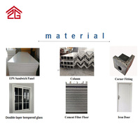 Conteneur à cadre galvanisé en kit, Allstar Steel, pour hôtel, maison, bâtiment modulaire portable en kit, faible coût, installation rapide, extérieur