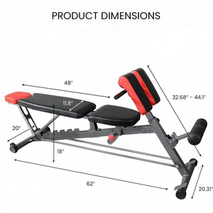 Venta Directa de Fábrica, Banco de Pesas Multifuncional de Acero con Soporte para Barra, Banco de Entrenamiento Plegable y Económico para Fitness - Product Image 2