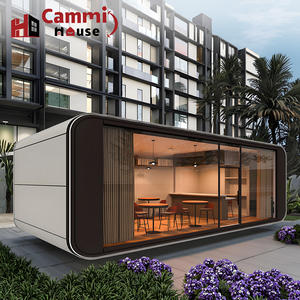 Cammi House: Capsula Intelligente in Acciaio da 20 Piedi, 2 Unità Impilabili in Container 40HQ, Risparmio su Spedizione, Pronta <span class=keywords><strong>per</strong></span> l'Uso come Hotel, Pod Plug & Play con Soggiorno, Palestra e Bagno - Product Image 1