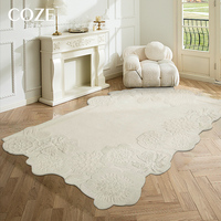 Modern Special-shaped Irregular Handmade Eco-Friendly Anti-Slip Three-dimensional Embossed New Zealand Wool Carpets Rugs Living