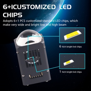 Sanvi 1.8 Inch High Quality 60W LED Headlight for Small Space 12V Volta Assembly LED Headlights - Product Image 3