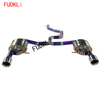 Knalpot pipa Titanium Y, suku cadang mesin otomotif performa tinggi untuk VW Passat R36 3.6 2009