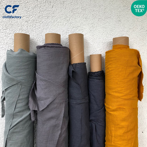 Vải lanh Pháp mềm mại 100% đã qua xử lý, bán buôn, dùng may quần áo - Product Image 2