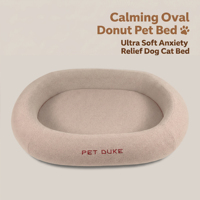 Lit pour chien et chat de luxe en mousse à mémoire de forme, forme grotte, extérieur en velours premium, orthopédique, forme rectangulaire, protection amovible, pour petits animaux