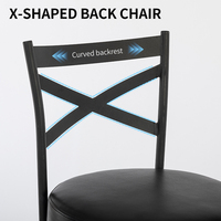 Vente chaude Dossier Rotatif Carré Siège Comptoir Tabouret Sans Bras Salle À Manger Chaise Île Comptoir Chaise Tabouret De Bar