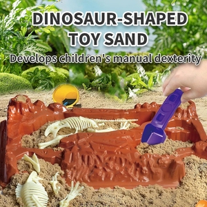 Dinosaurio de arena mágica <span class=keywords><strong>Conjunto</strong></span> Arqueológico interior/exterior DIY juguete educativo plástico playa parque infantil juguete - Product Image 3