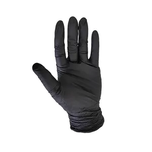 Verkaufen Sie hochwertige Mehrzweck-Puder handschuhe aus schwarzem Nitril